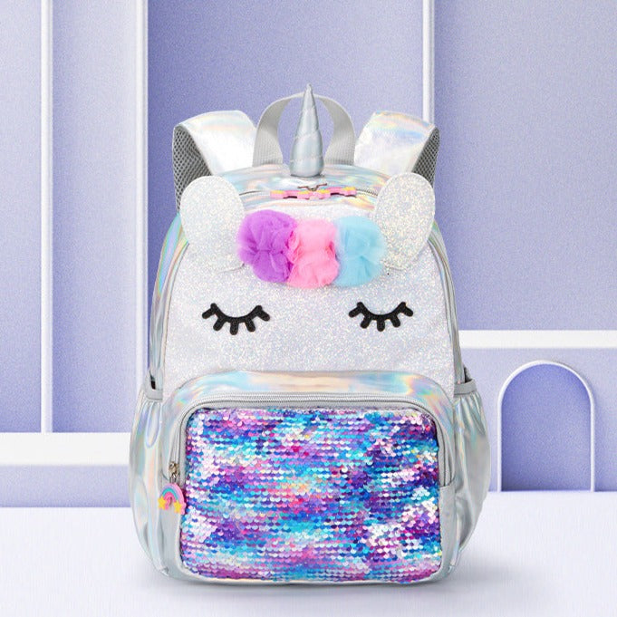 Mochila Infantil Unicórnio Paetê