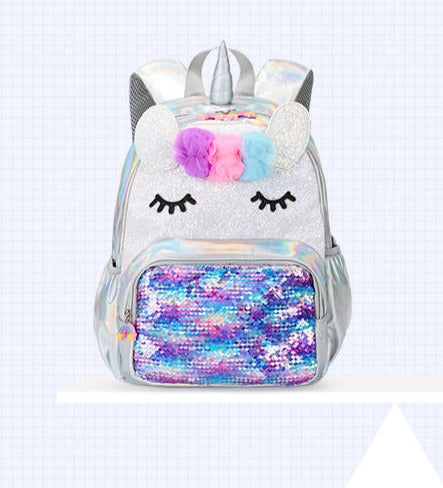 Mochila Infantil Unicórnio Paetê