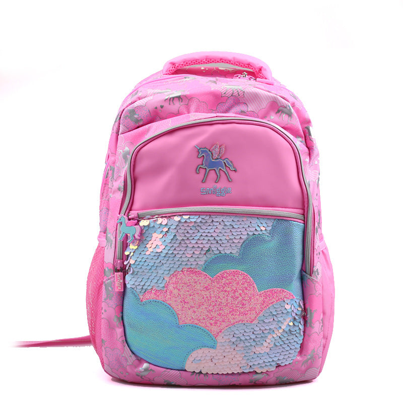 Mochila Infantil Unicórnio Lantejoulas