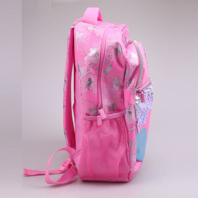 Mochila Infantil Unicórnio Lantejoulas