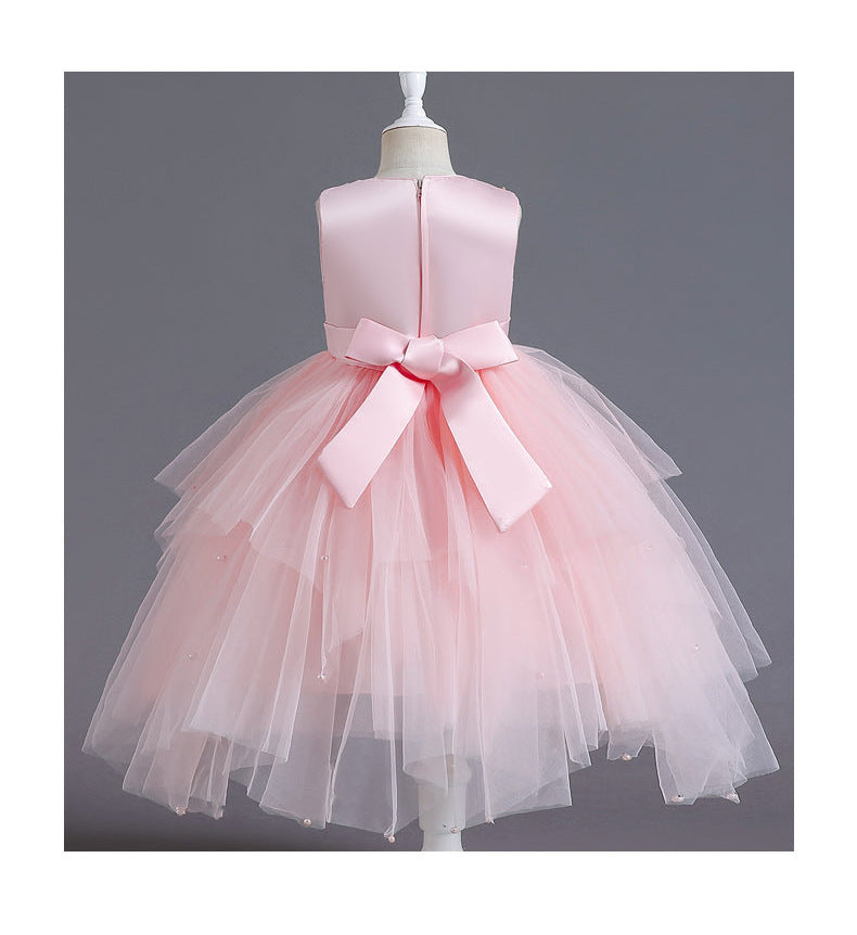 Vestido Infantil De Festa Brilhante Tule