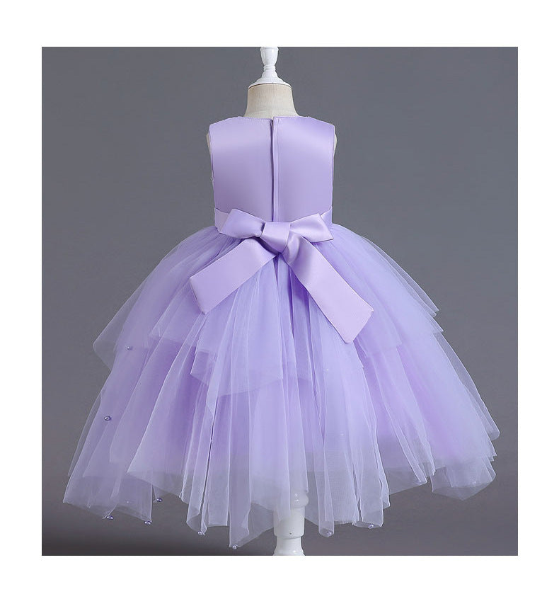 Vestido Infantil De Festa Brilhante Tule