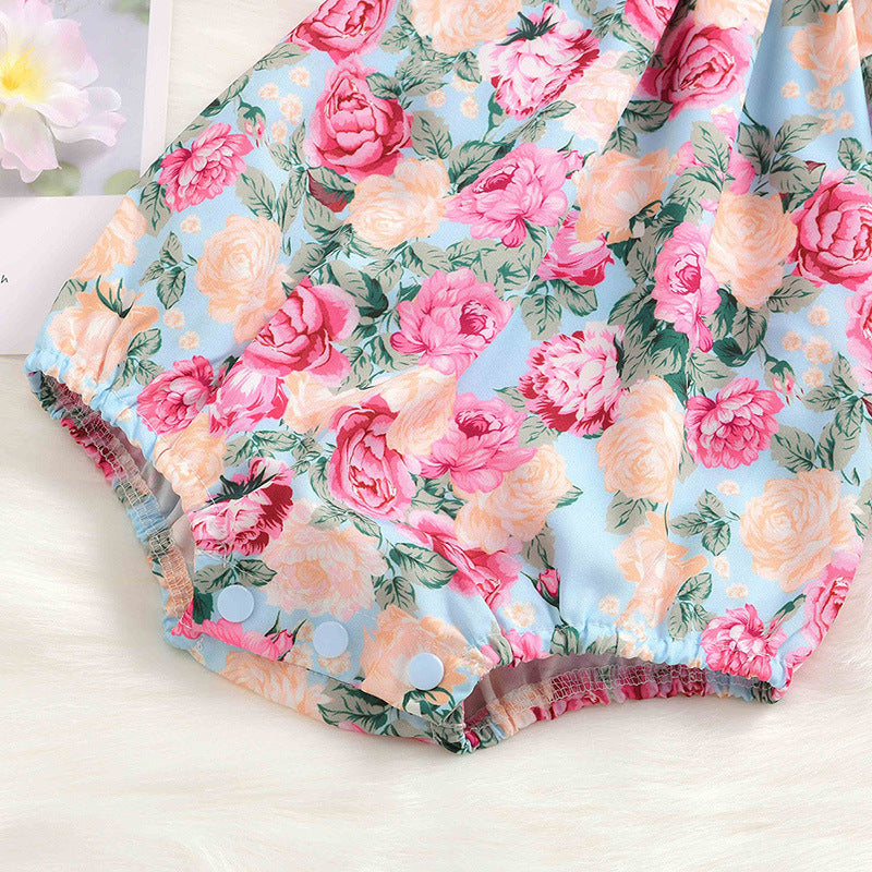 Body Infantil Feminino Floral