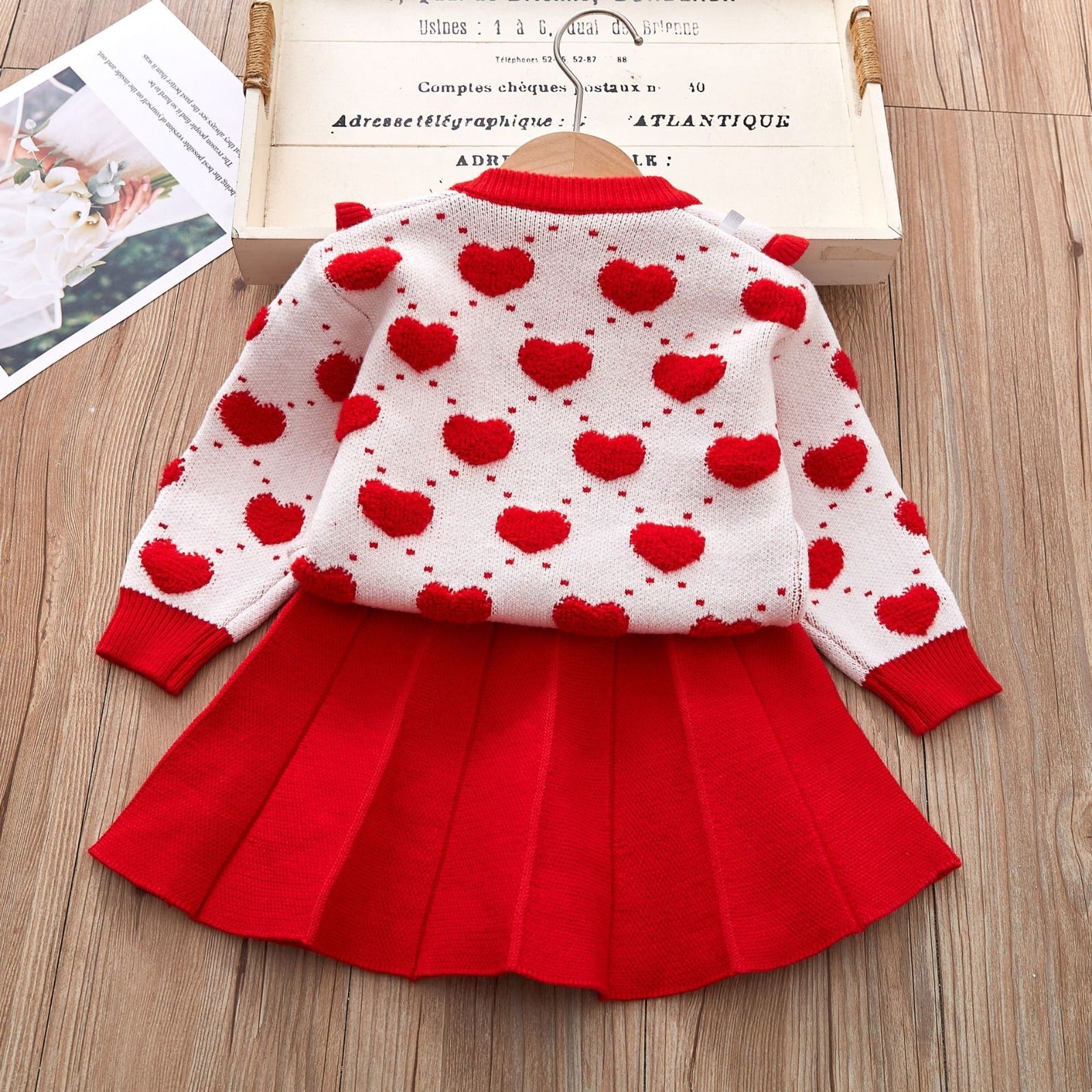 Conjunto Infantil Feminino Inverno Coraçõeszinhos