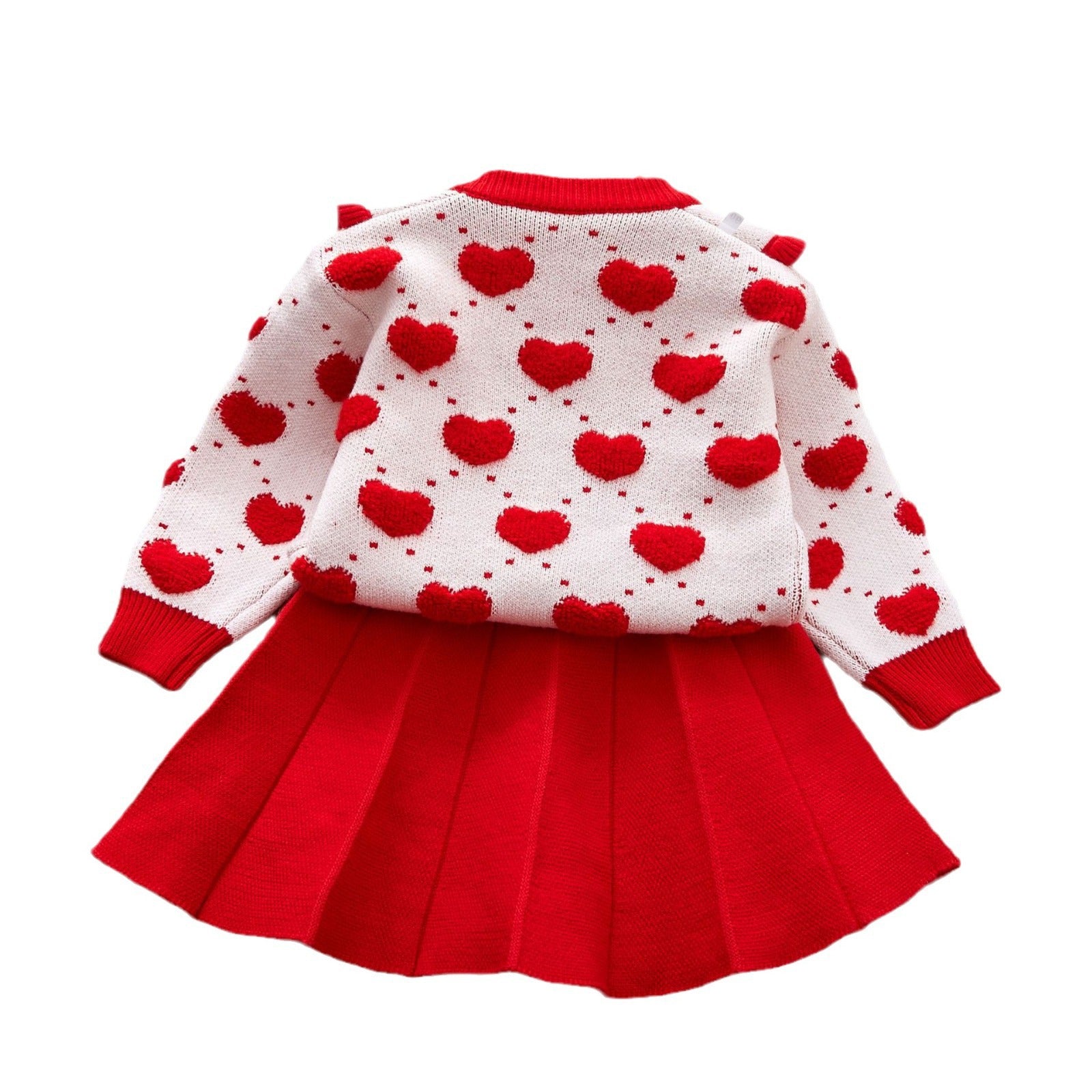 Conjunto Infantil Feminino Inverno Coraçõeszinhos