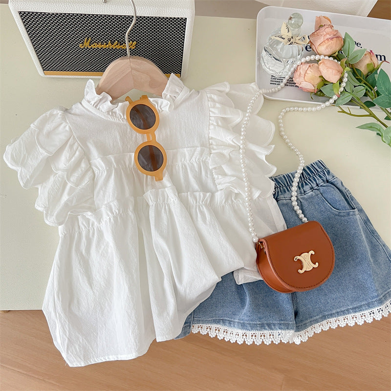 Conjunto Infantil Feminino Babadinhos e Renda