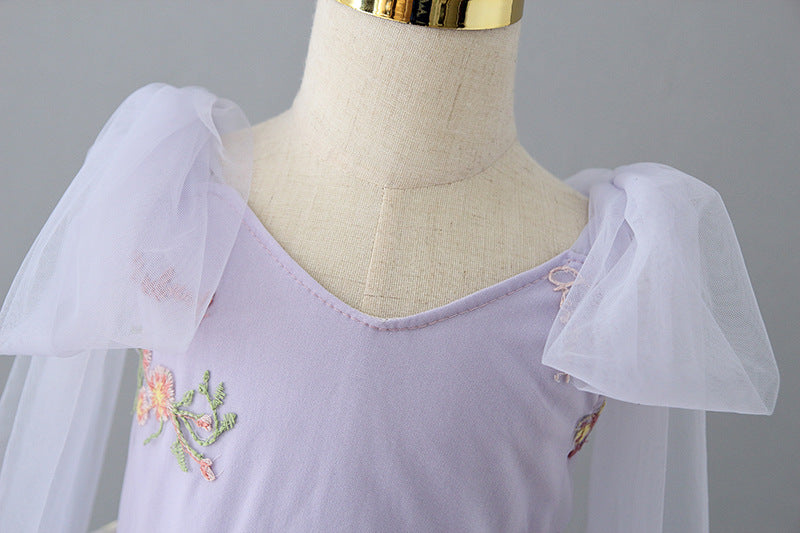 Vestido Infantil Laço Bordado Florzinhas