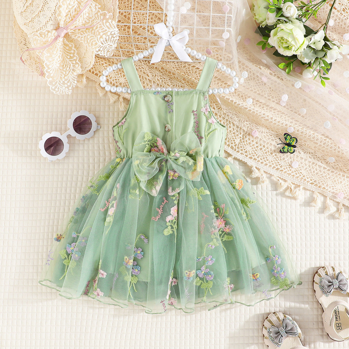 Vestido Infantil Lacinho Tule