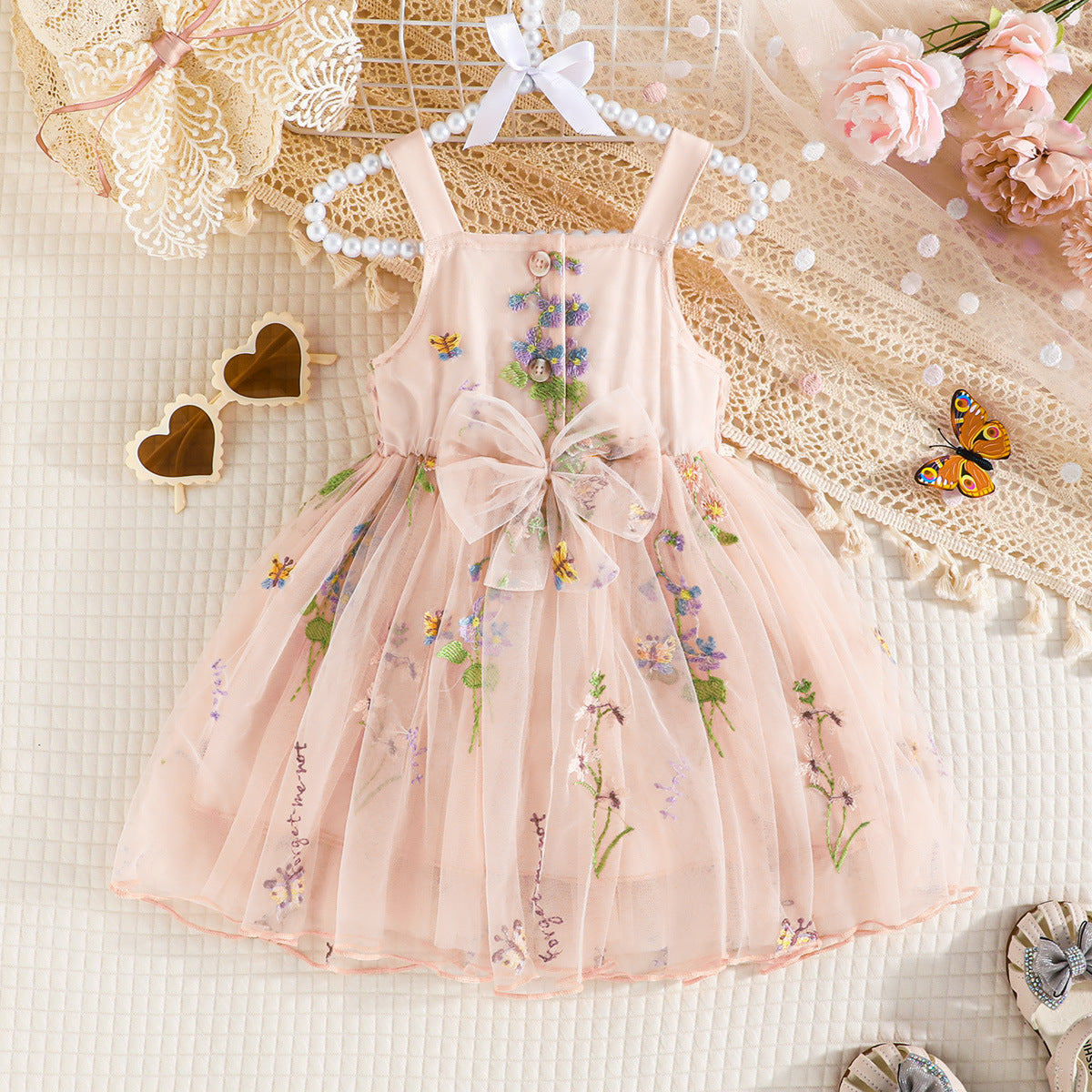 Vestido Infantil Lacinho Tule