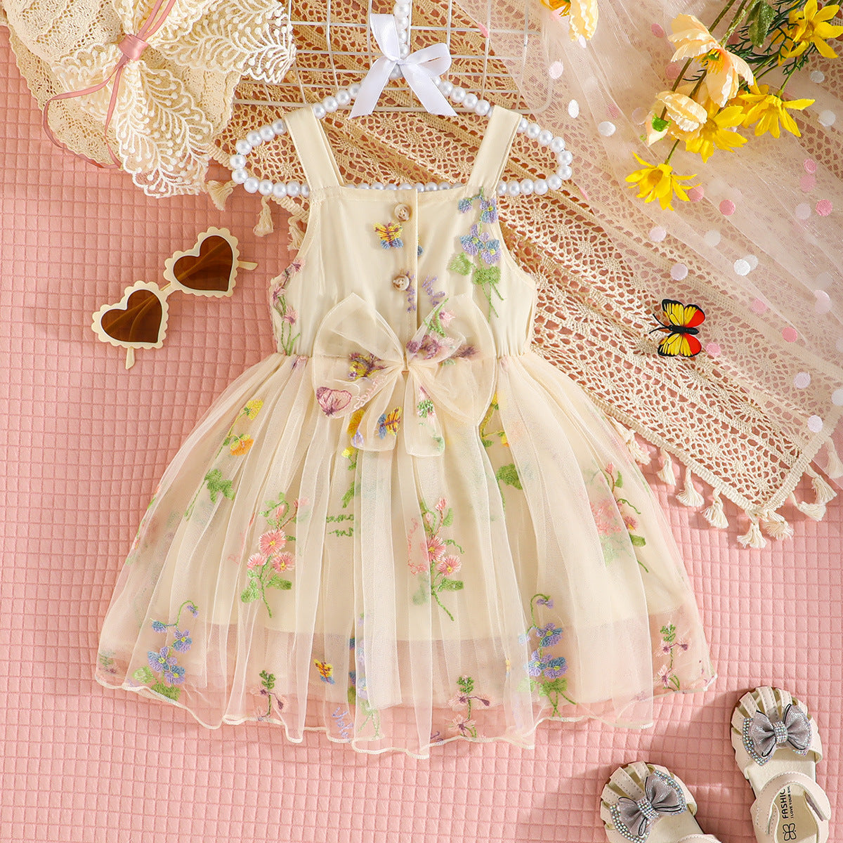 Vestido Infantil Lacinho Tule