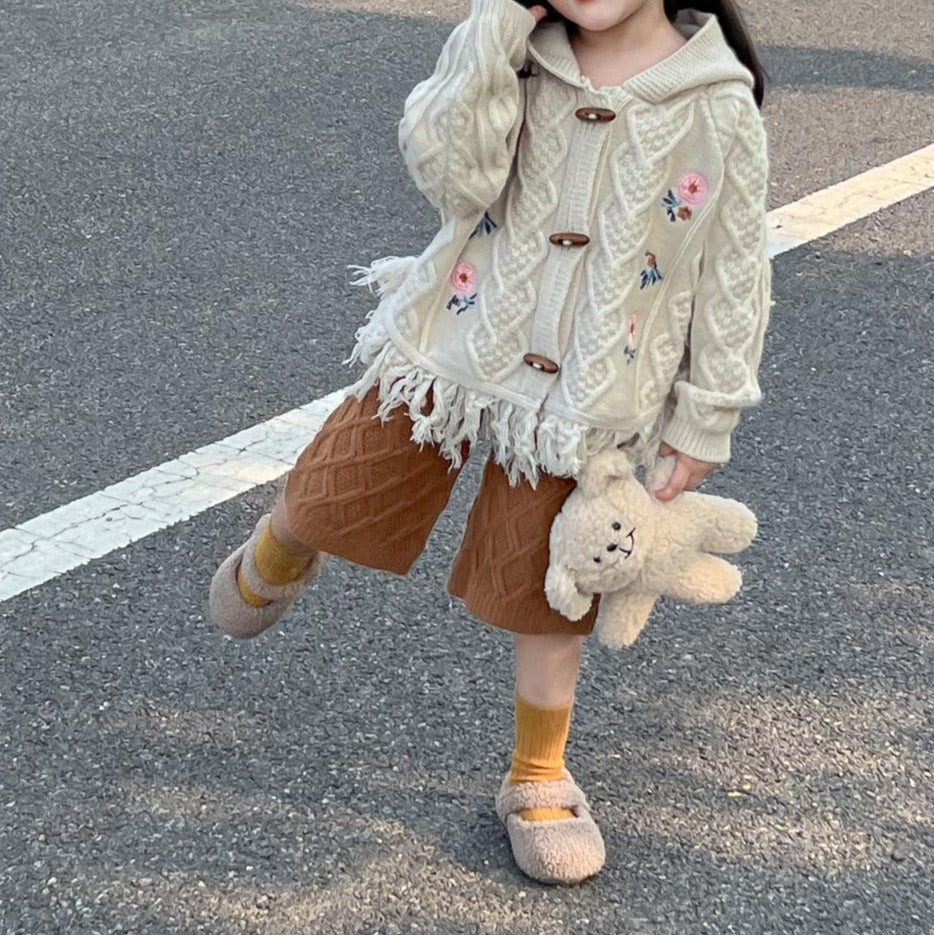 Conjunto Infantil Feminino Botões e Florzinhas