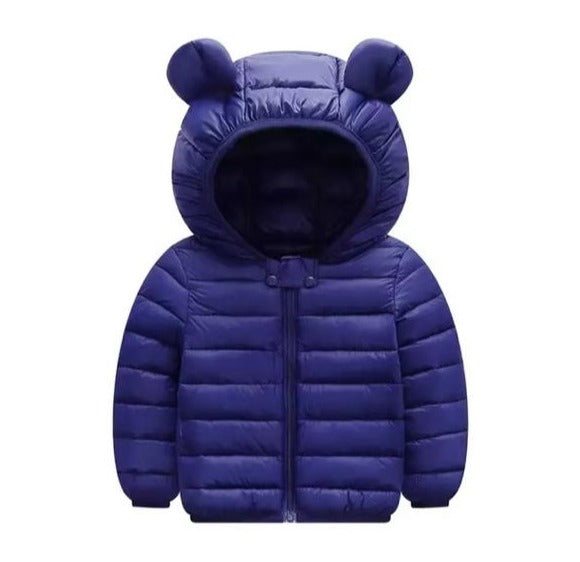 Jaqueta Infantil Inverno Puffer Orelhinhas