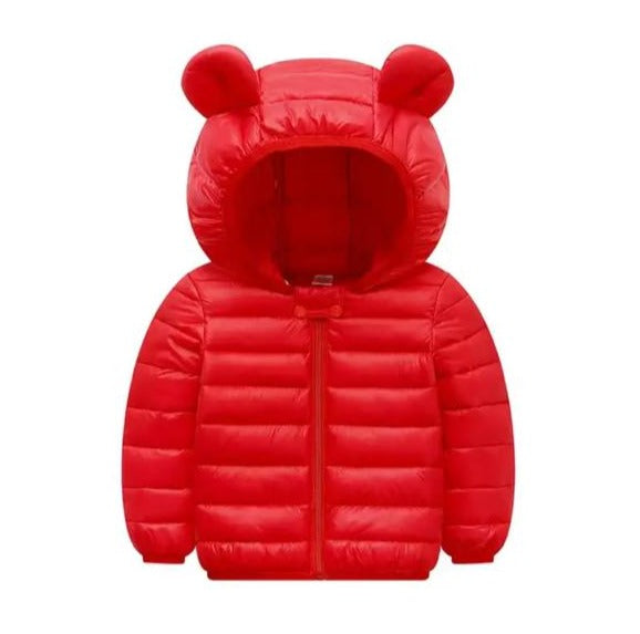 Jaqueta Infantil Inverno Puffer Orelhinhas