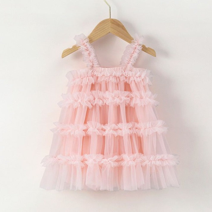 Vestido Infantil Camadas Tule