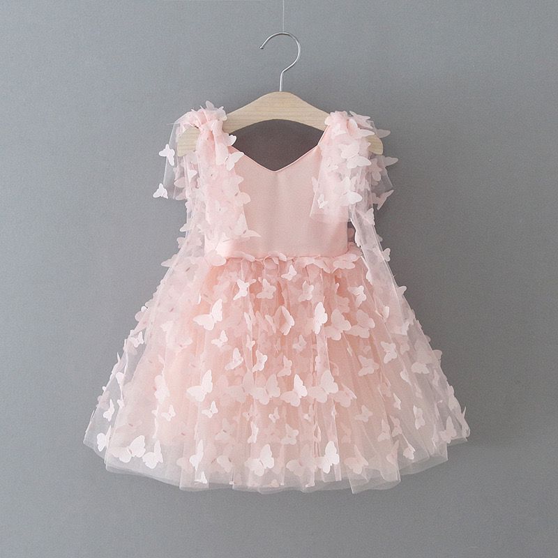 Vestido Infantil Tule Borboletinhas