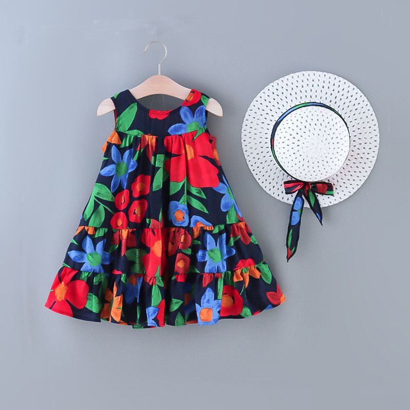 Vestido Infantil Verão Floral