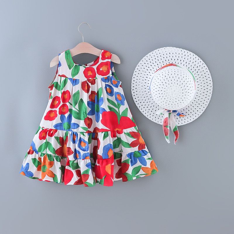 Vestido Infantil Verão Floral