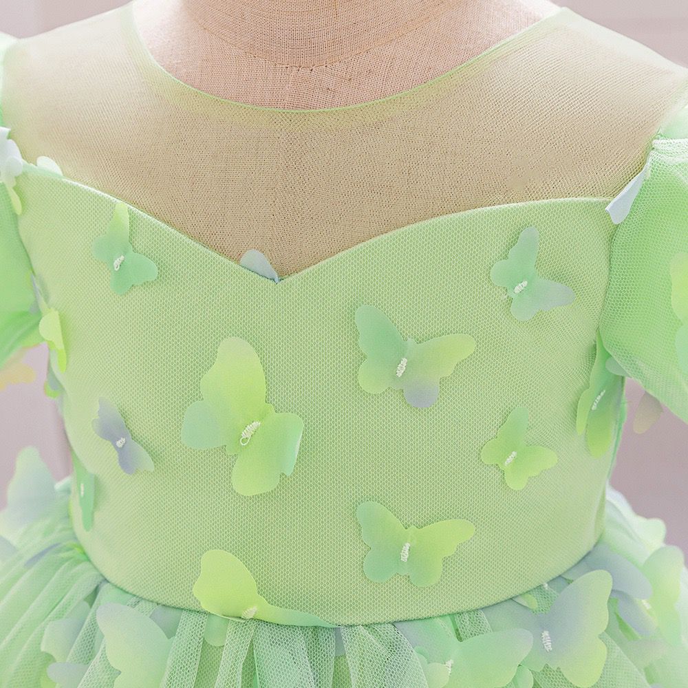 Vestido Infantil Tule Borboletinhas