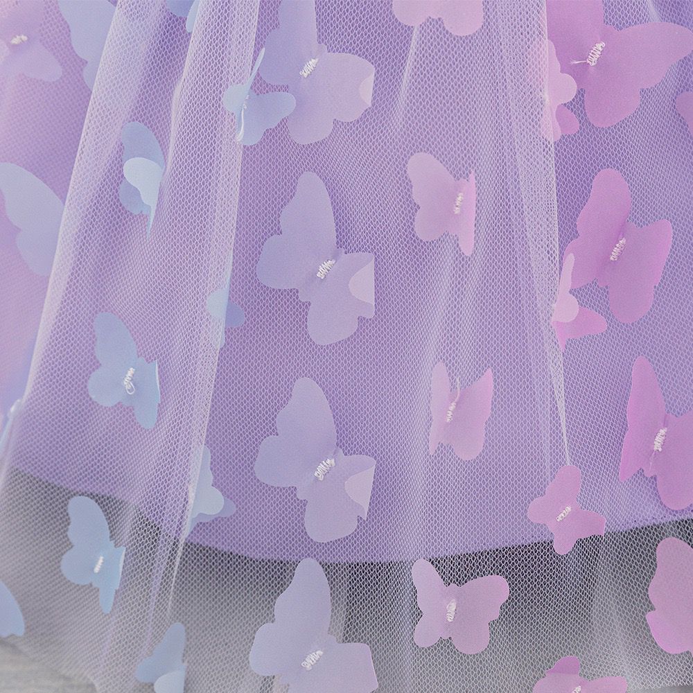 Vestido Infantil Tule Borboletinhas