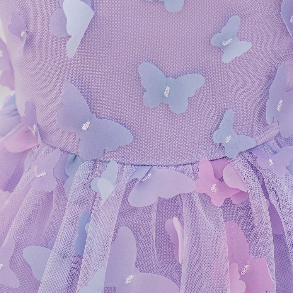 Vestido Infantil Tule Borboletinhas