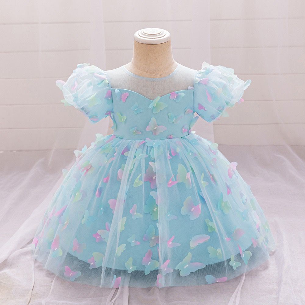 Vestido Infantil Tule Borboletinhas