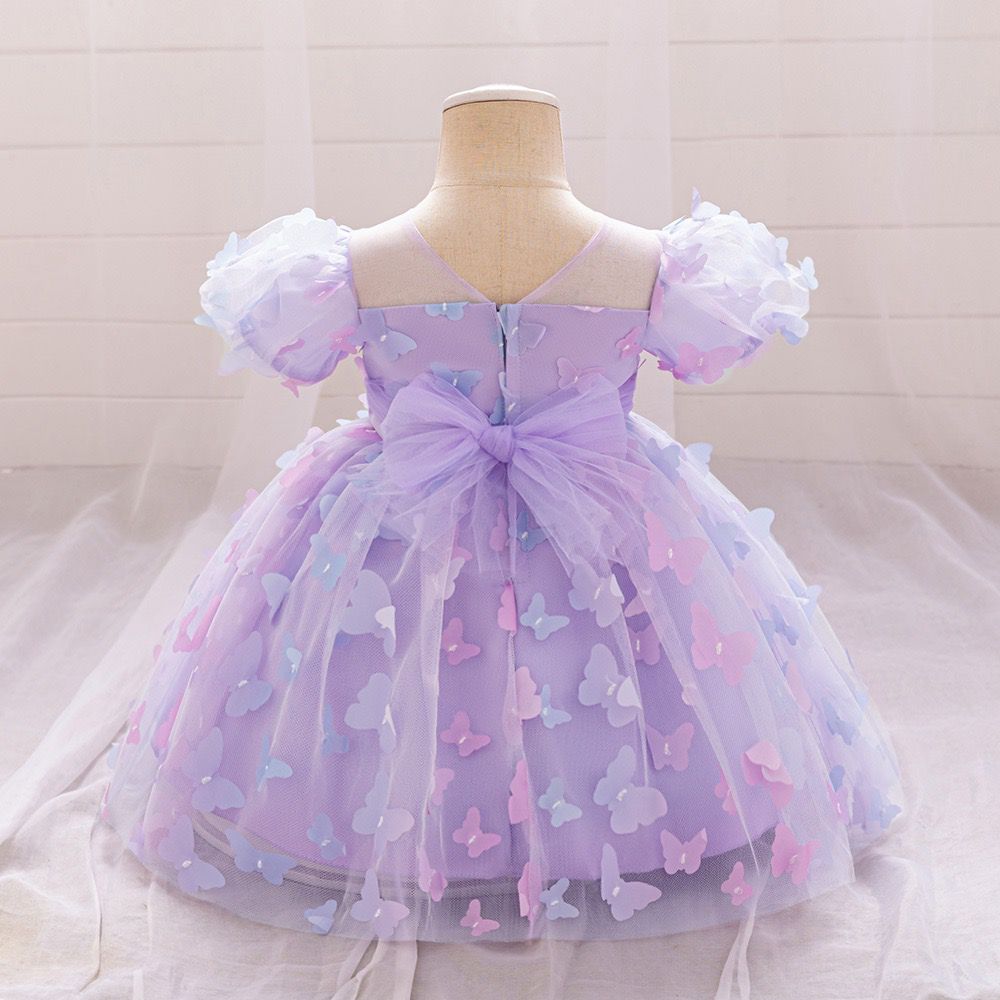 Vestido Infantil Tule Borboletinhas
