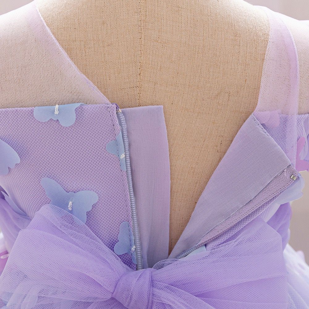 Vestido Infantil Tule Borboletinhas