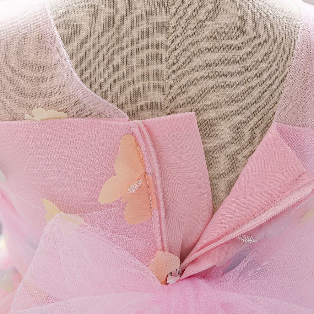Vestido Infantil Tule Borboletinhas