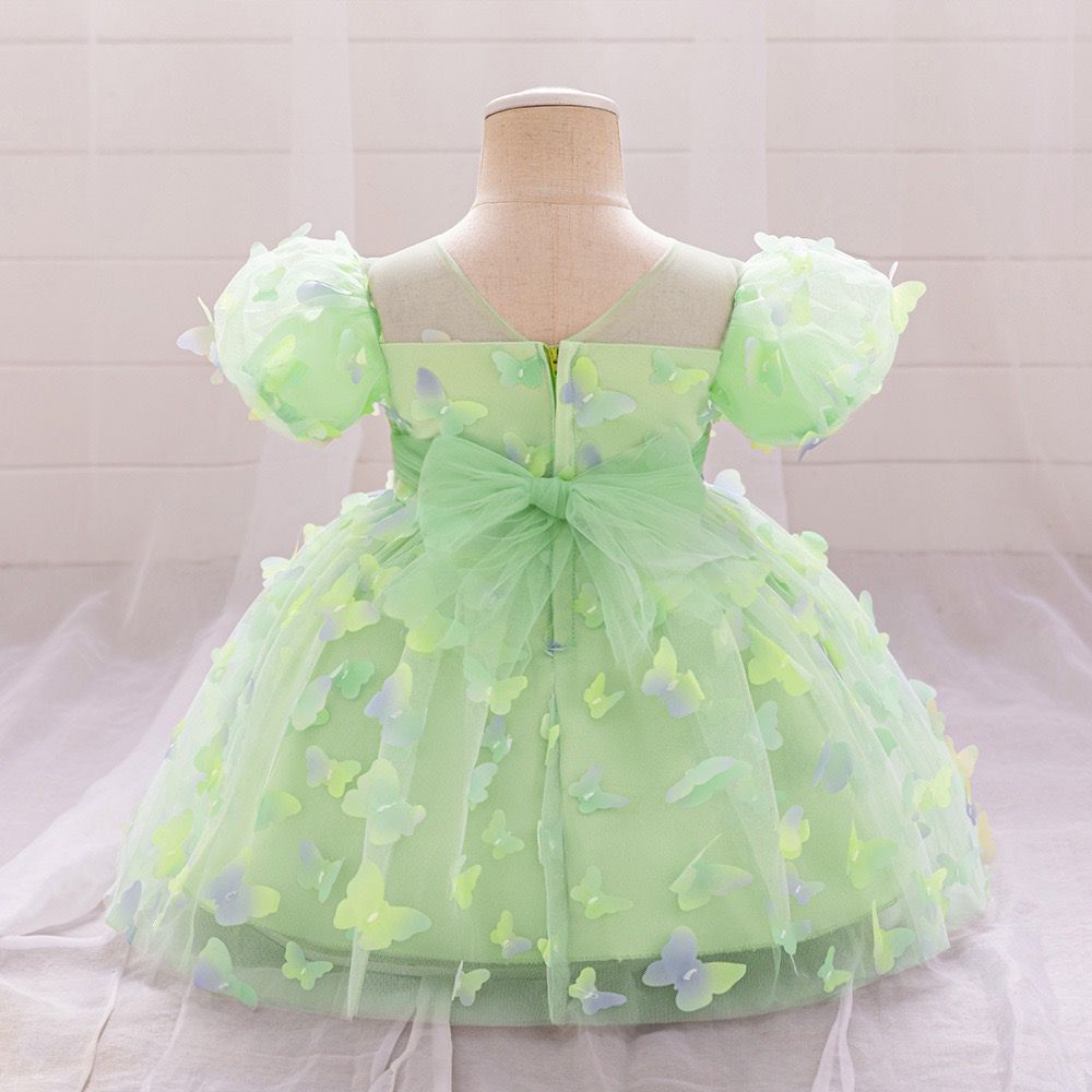 Vestido Infantil Tule Borboletinhas
