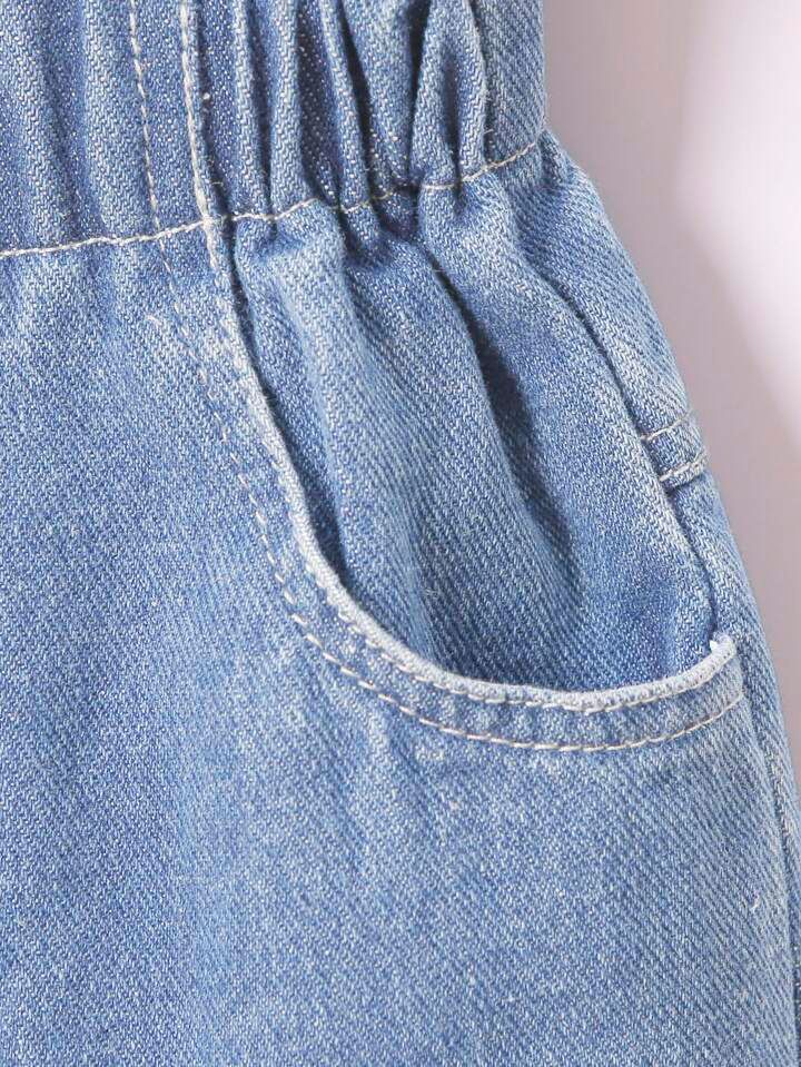 Calça Infantil Jeans Borboletinhas