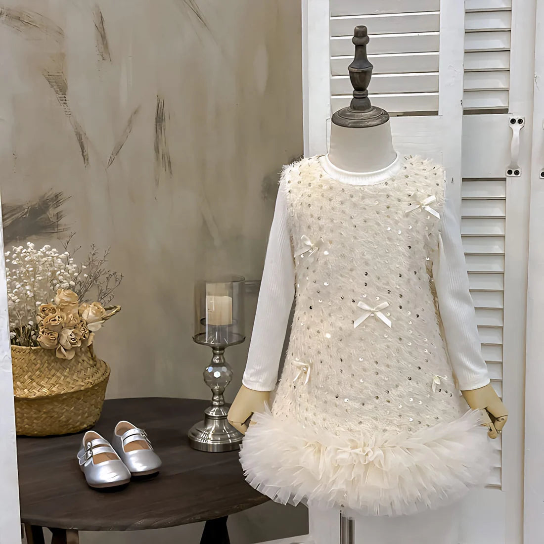 Conjunto Infantil Feminino Brilhos Lacinhos