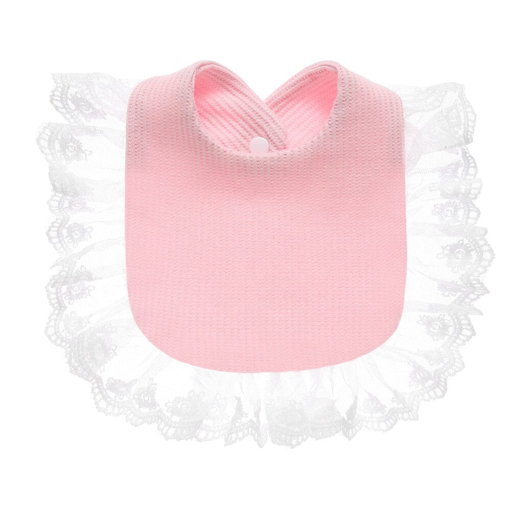 Babador Infantil Rendinha Loja Click Certo Rosa Claro 