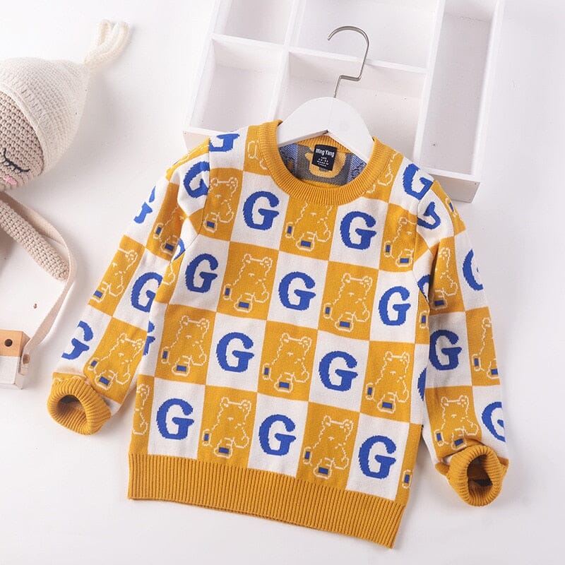 Blusa de Frio Infantil G Loja Click Certo Amarelo 3-4 Anos 