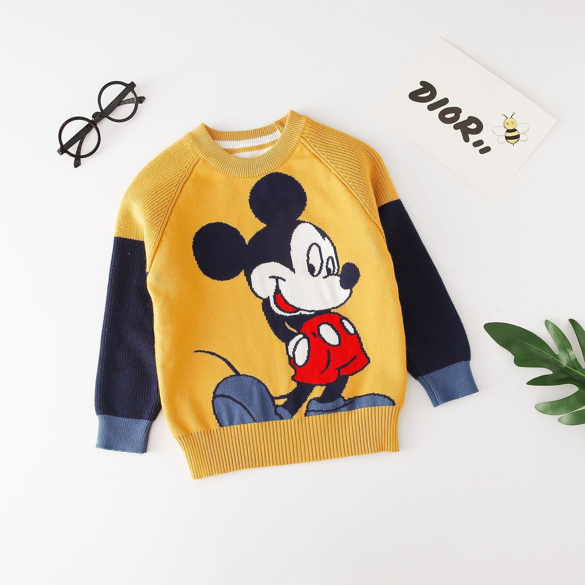 Blusa Manga Longa MK blusa Loja Click Certo Amarelo 12-24 Meses 