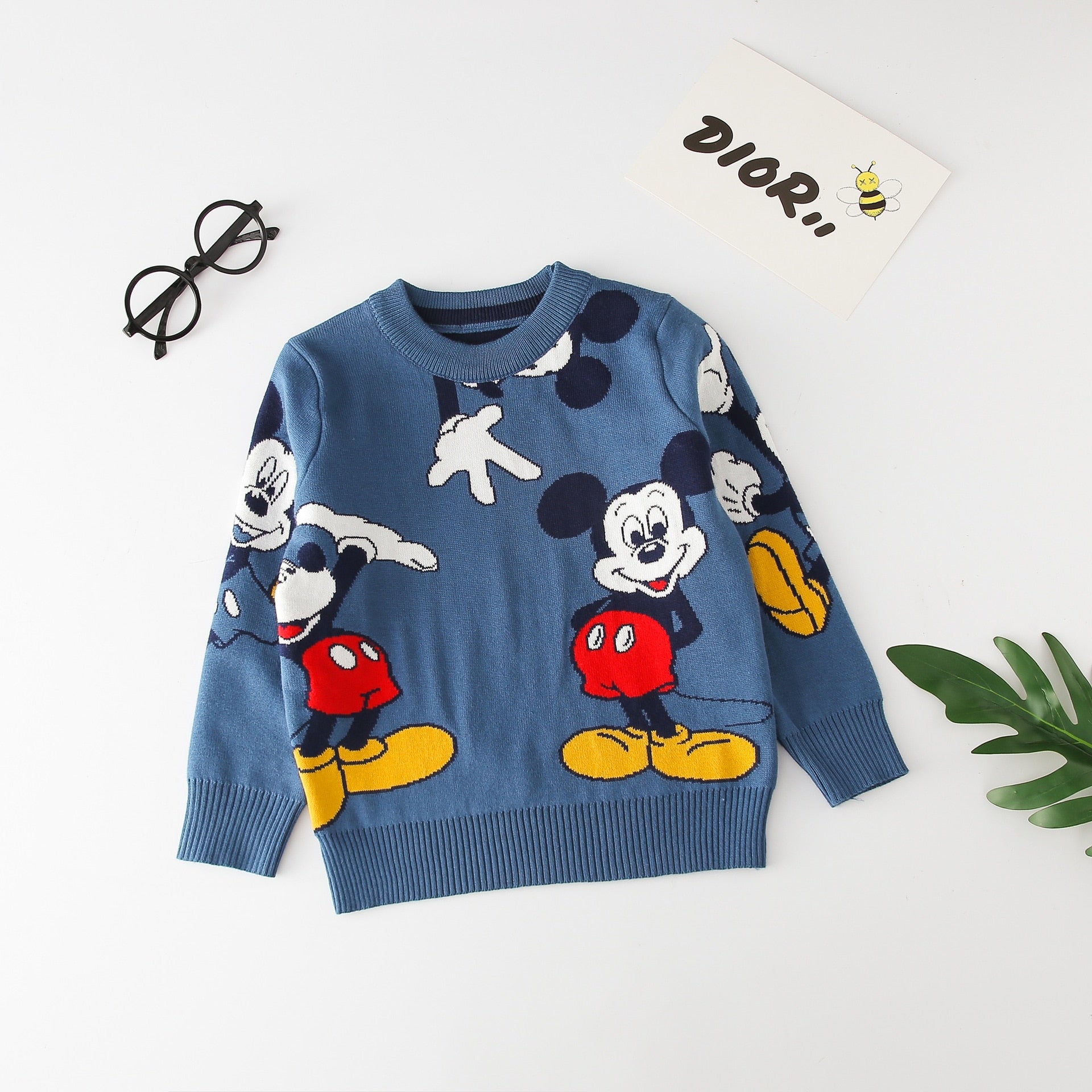 Blusa Manga Longa MK blusa Loja Click Certo Azul 12-24 Meses 