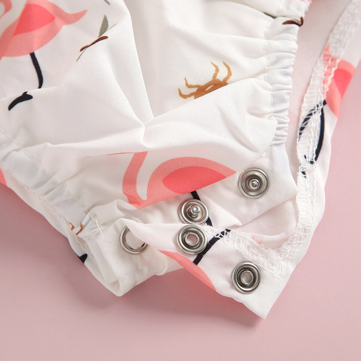 Body Infanltil Feminino Verão Flamingo conjunto Loja Click Certo 
