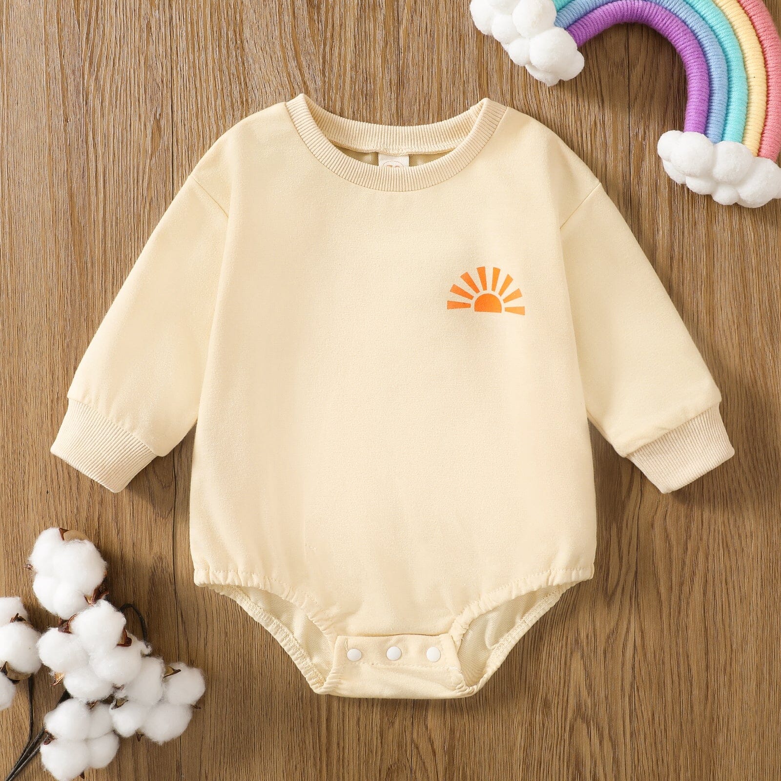 Body Infantil "Ai vem o Sol" Loja Click Certo 0-3 Meses 