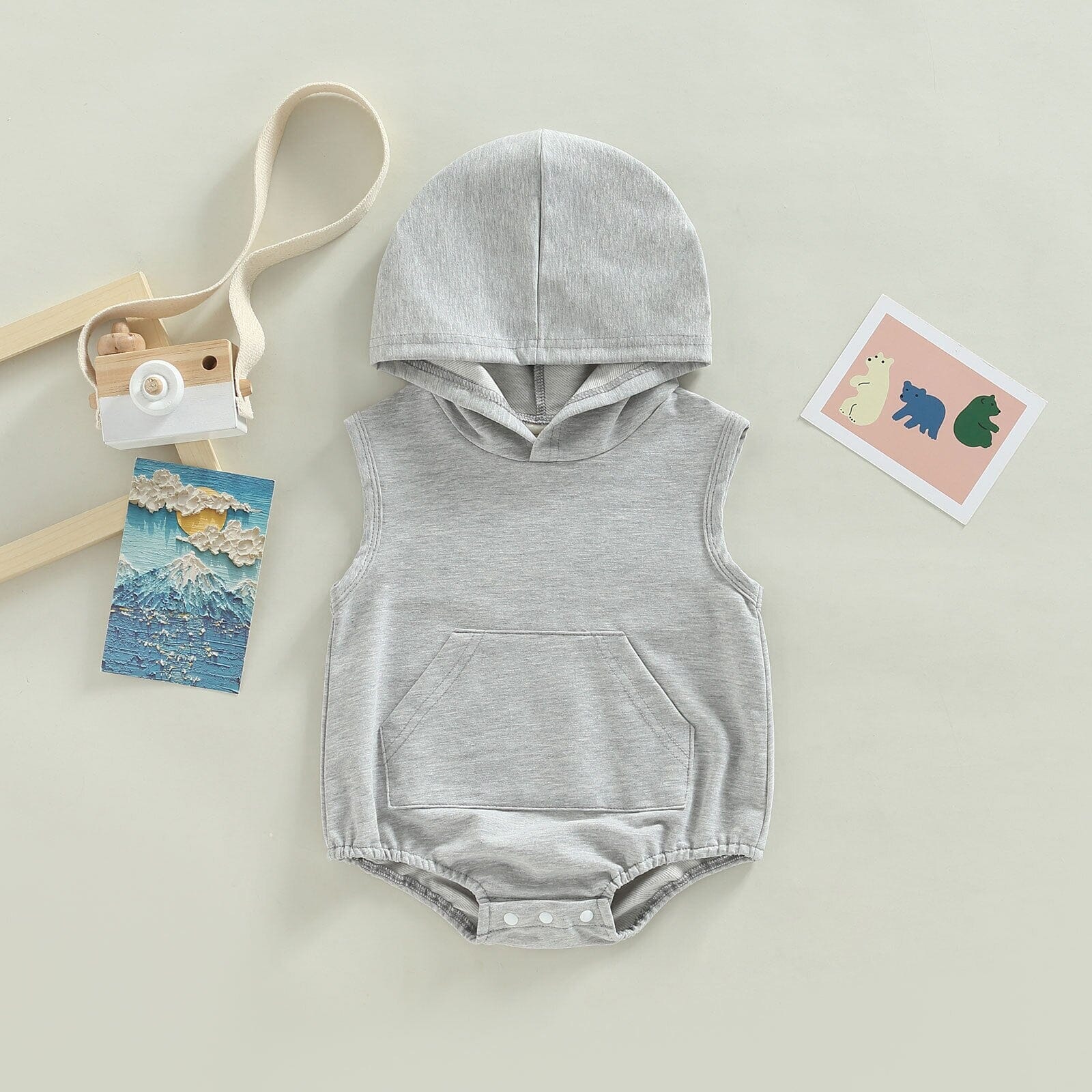 Body Infantil Bolsinho com Capuz Loja Click Certo 