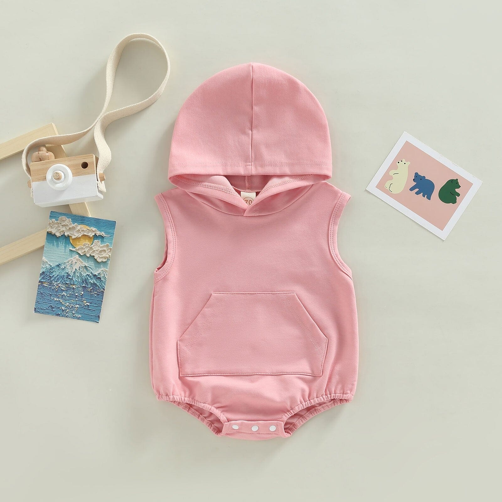 Body Infantil Bolsinho com Capuz Loja Click Certo 