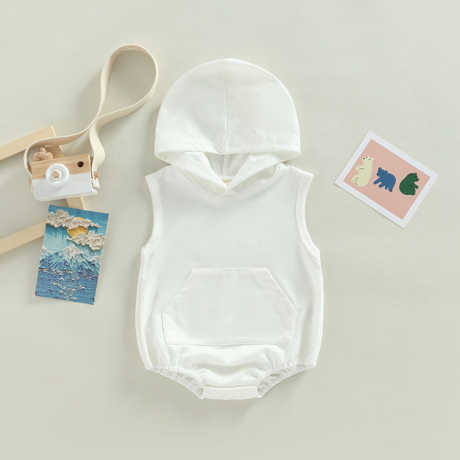 Body Infantil Bolsinho com Capuz Loja Click Certo 