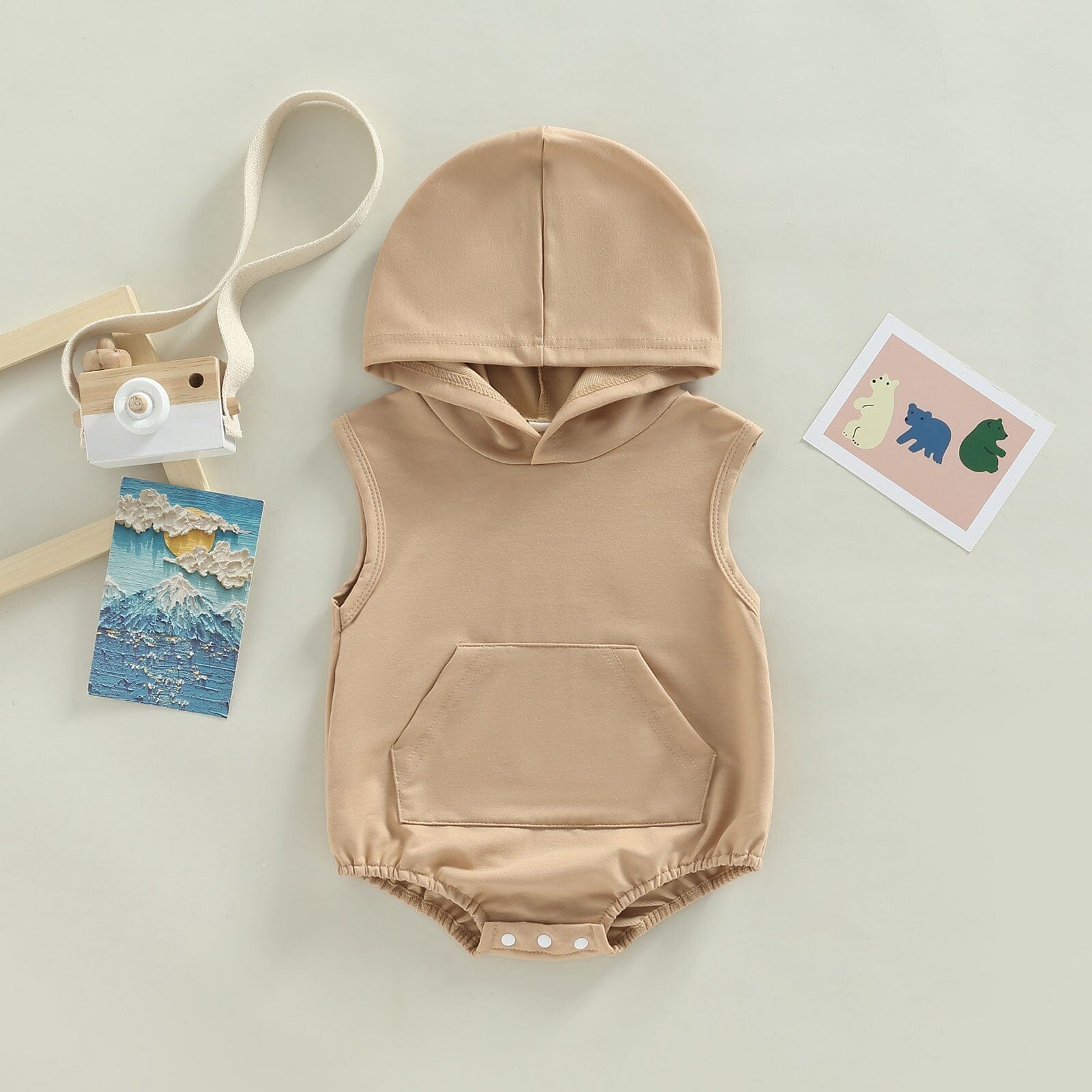 Body Infantil Bolsinho com Capuz Loja Click Certo 