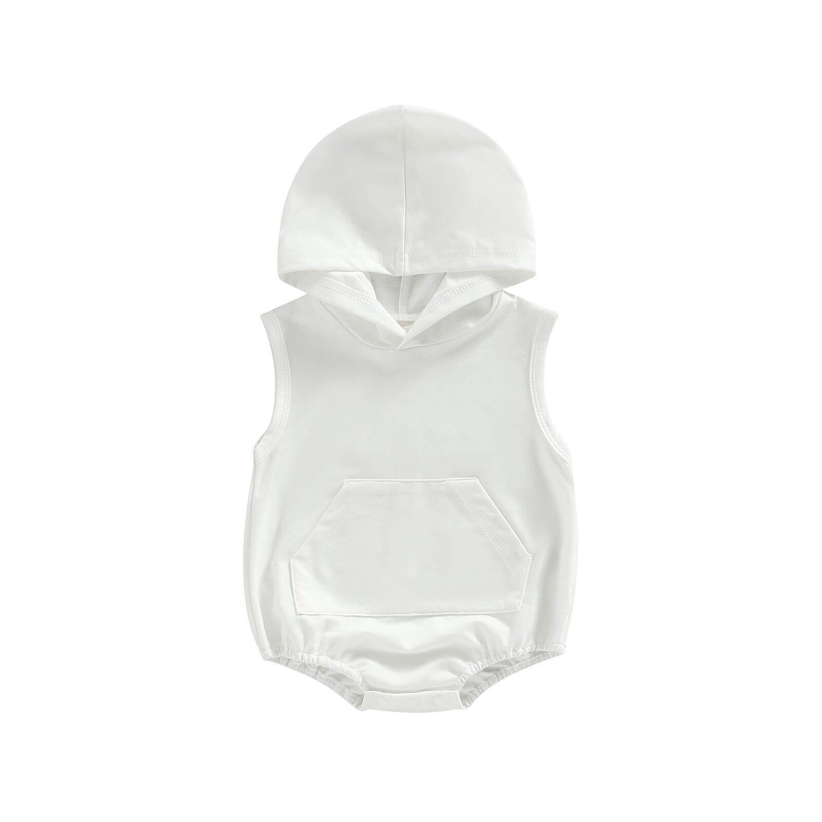 Body Infantil Bolsinho com Capuz Loja Click Certo Branco 0-3 Meses 