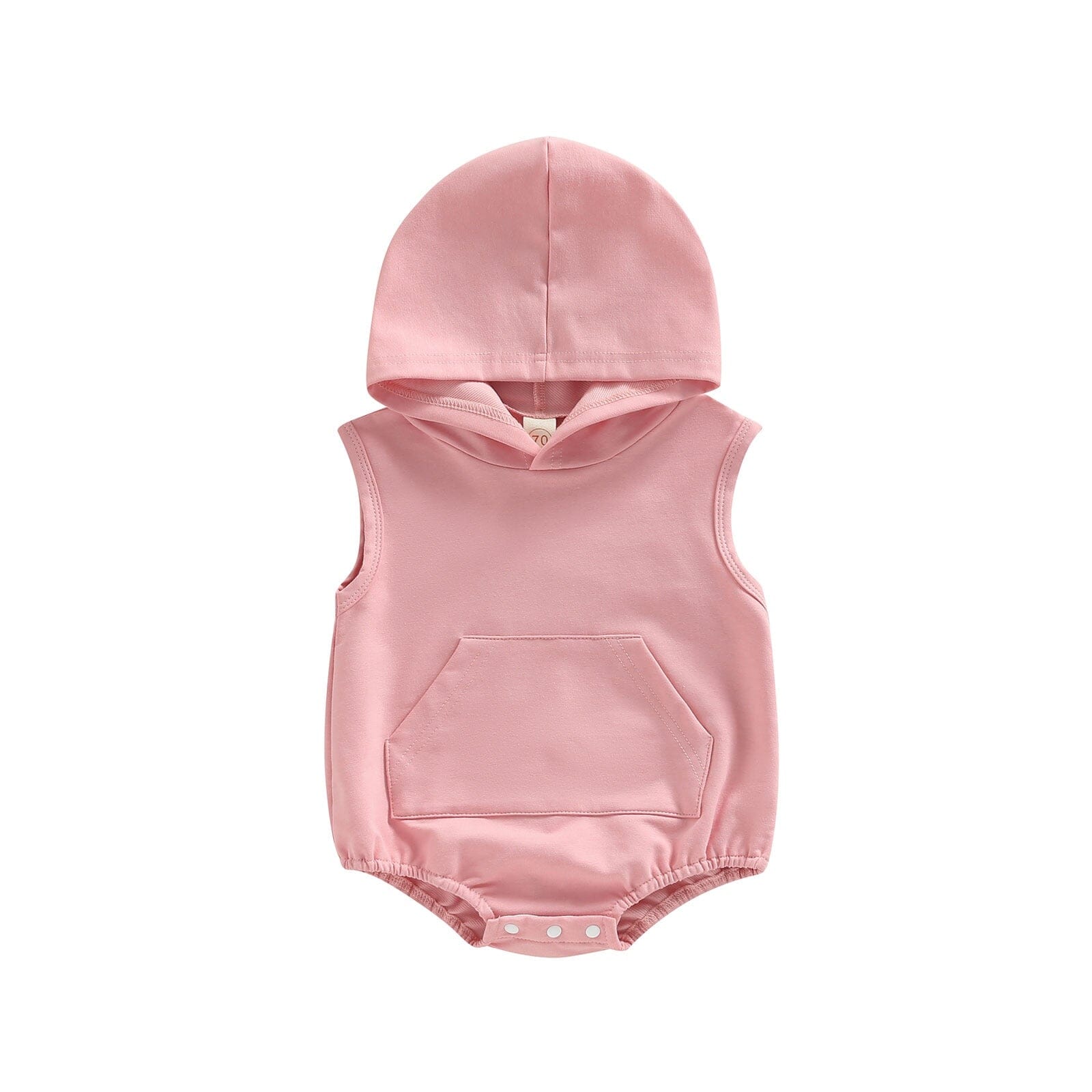 Body Infantil Bolsinho com Capuz Loja Click Certo Rosa 0-3 Meses 