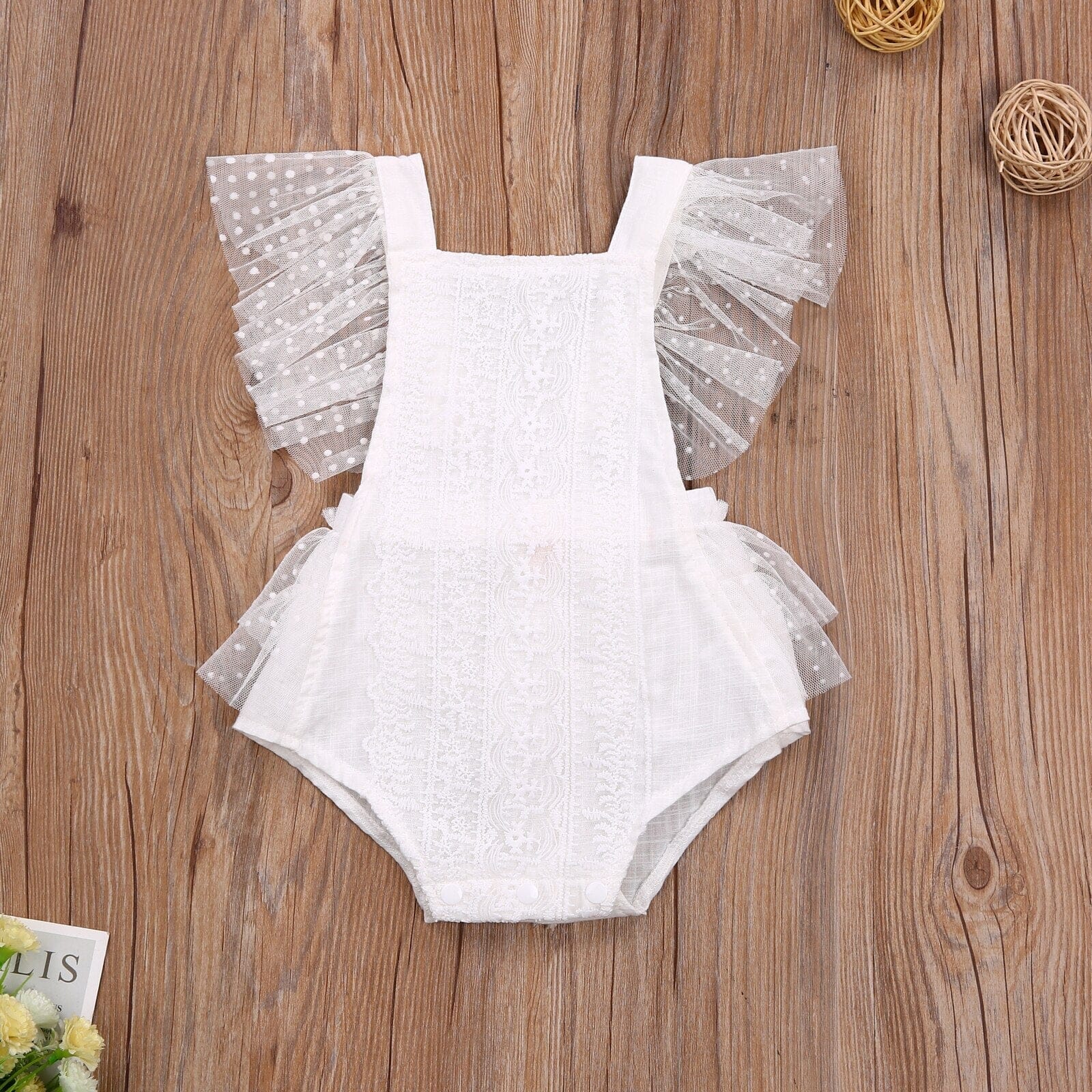 Body Infantil Encanto com Tule bory Loja Click Certo 0-6 Meses 