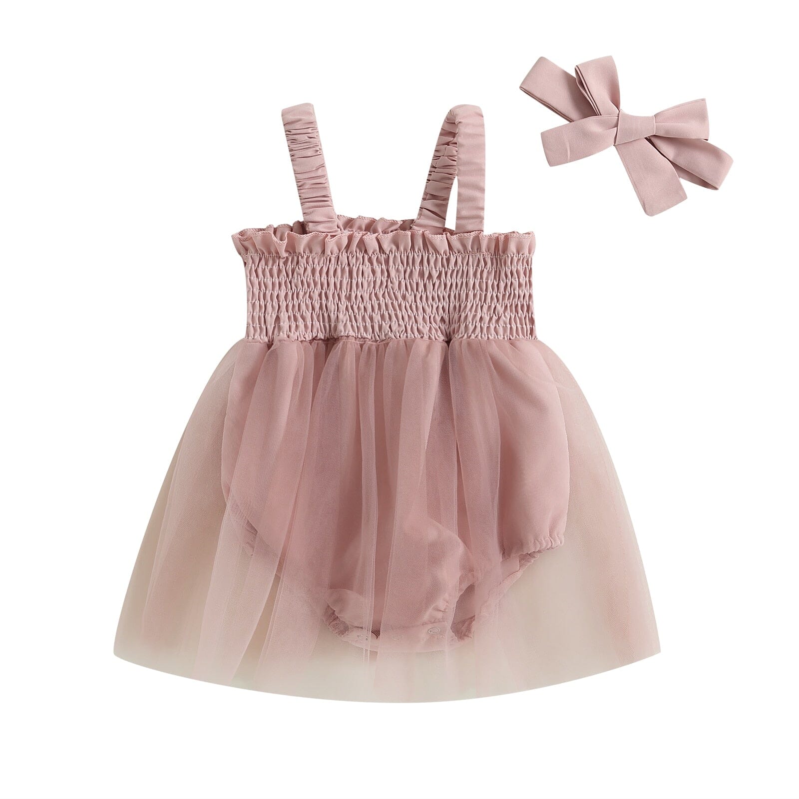 Body Infantil Feminino Alçinha e Tule + Laçinho Loja Click Certo Pink 6M 