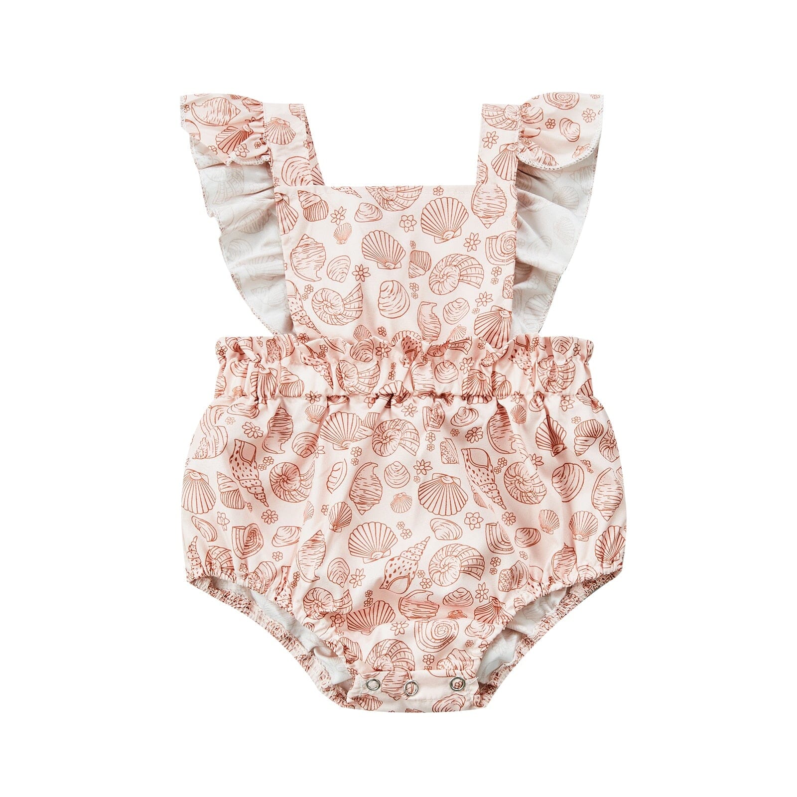 Body Infantil Feminino Concha/Floral Loja Click Certo Conchas 0-6 Meses 