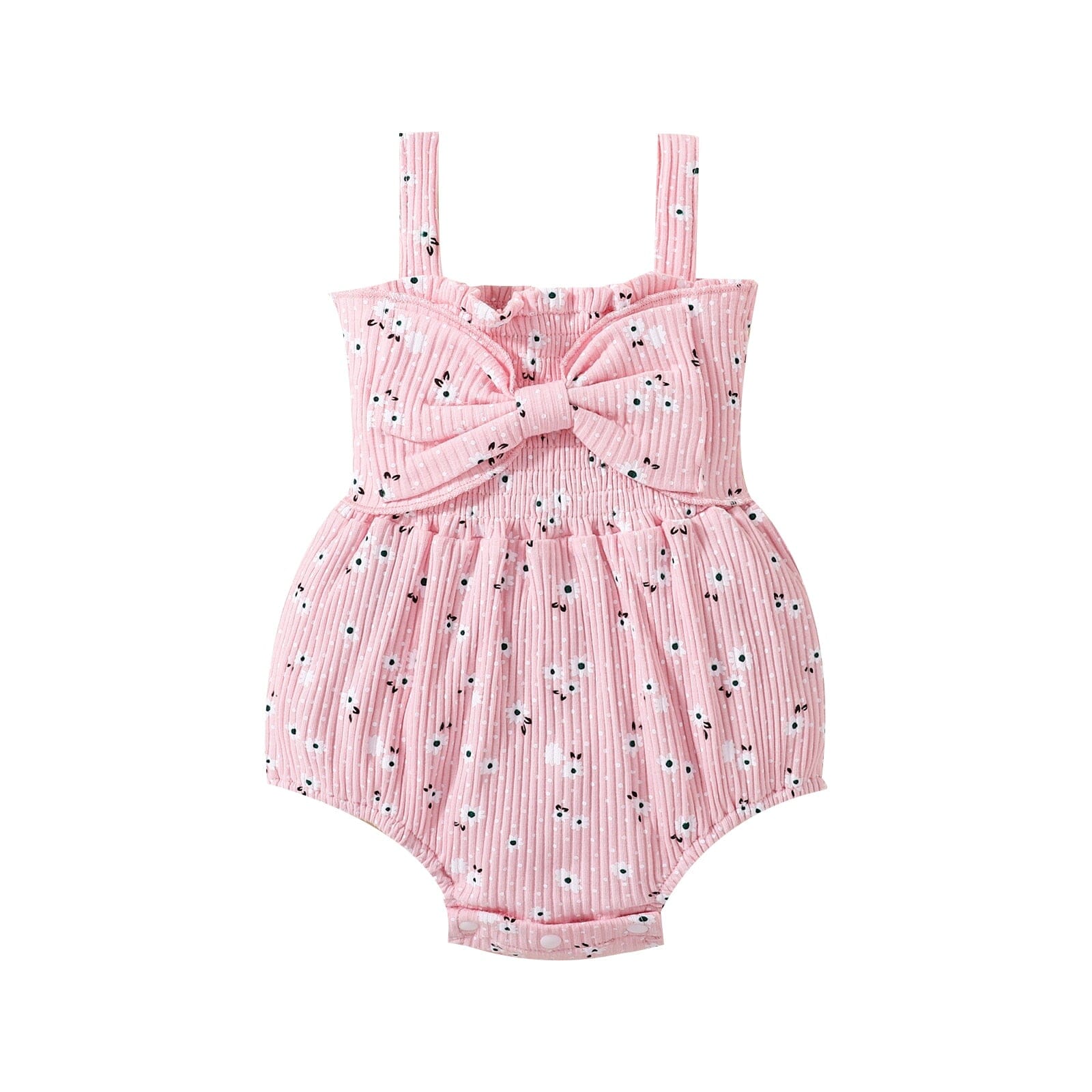 Body Infantil Feminino Faixa Floral Loja Click Certo Rosa 0-3 Meses 