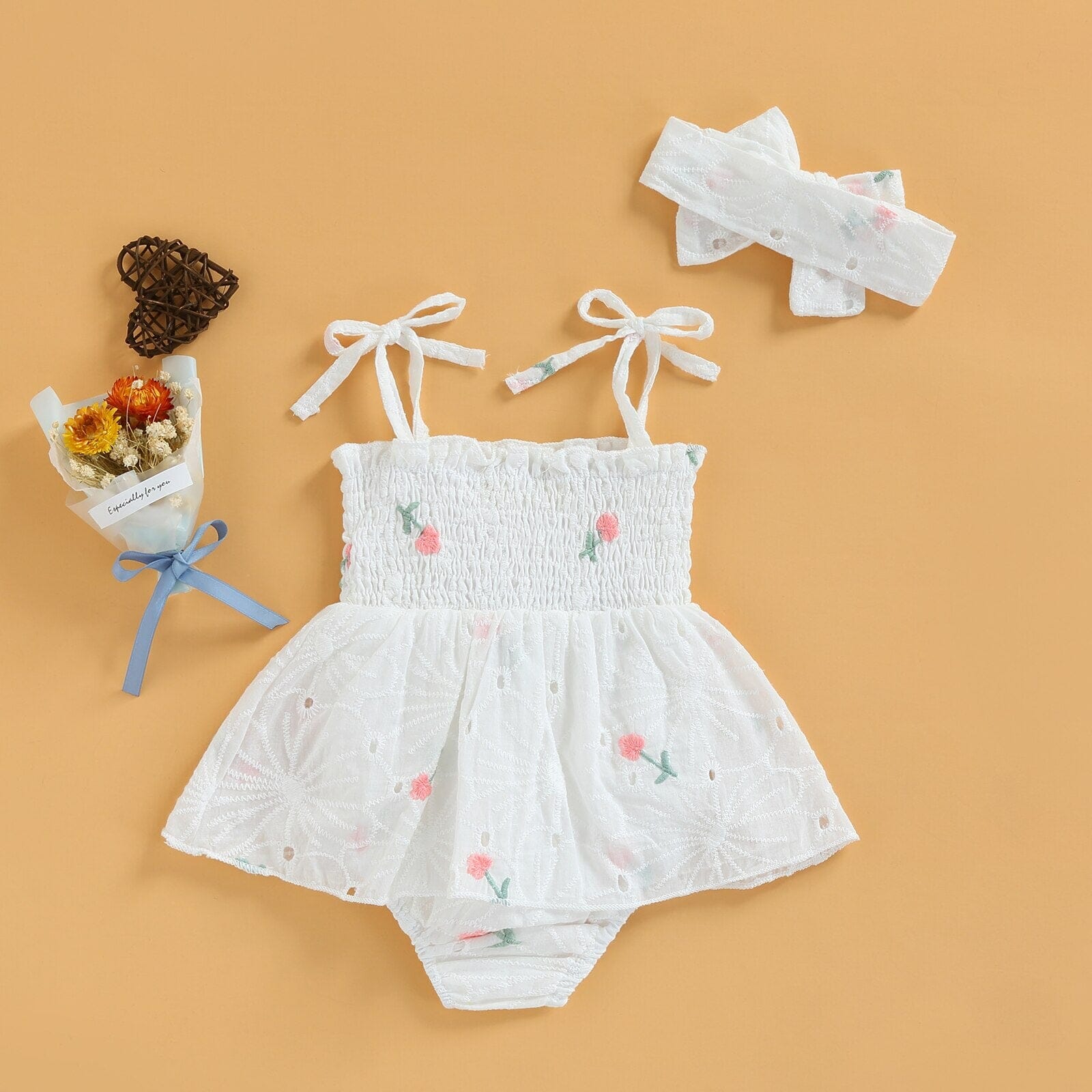 Body Infantil Feminino Flor + Faixa Loja Click Certo 