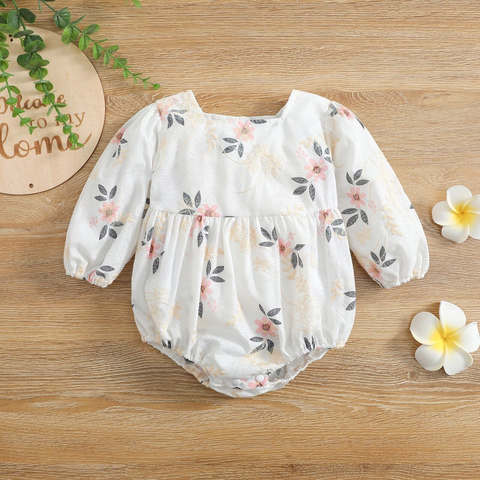 Body Infantil Feminino Flores Loja Click Certo 