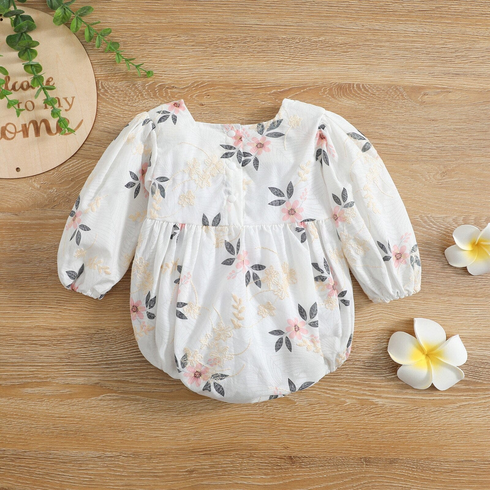 Body Infantil Feminino Flores Loja Click Certo 